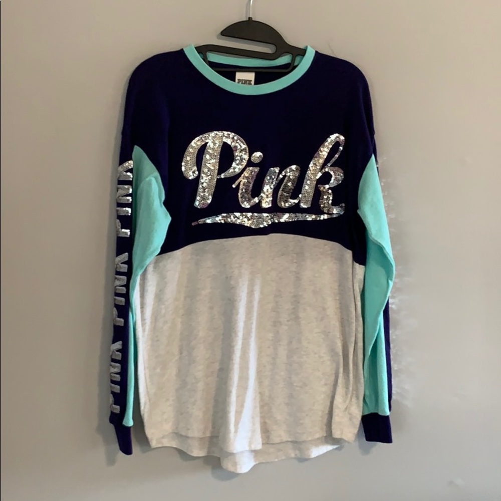 PINK Victoria’s Secret, dark blue, mint grn, grey